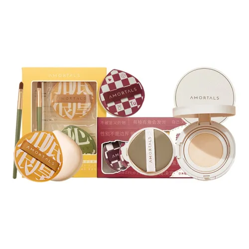 AMORTALS Бренд Новый CP Printed Розовый + Учитливый Cushion + Perfect 100 Розовый