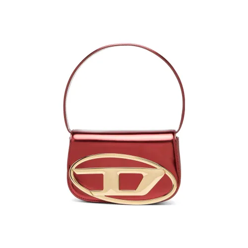 DIESEL Корова Кожа 1DR Сумка Портативная Сумка через плечо Сумка на плечо Женская Красная