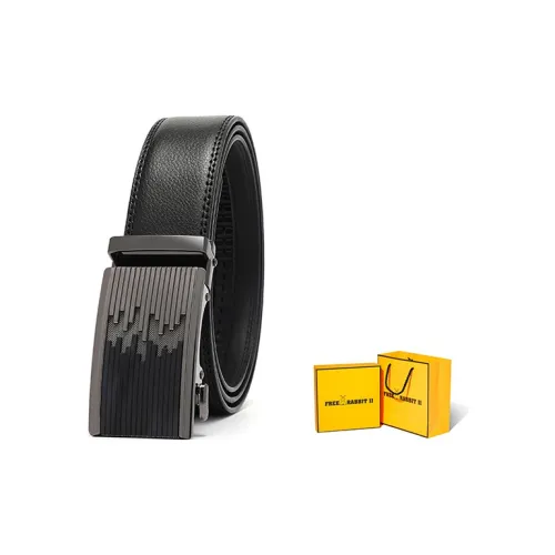 FREE RABBITⅡ Ремни из коровьей кожи, черные, мужские