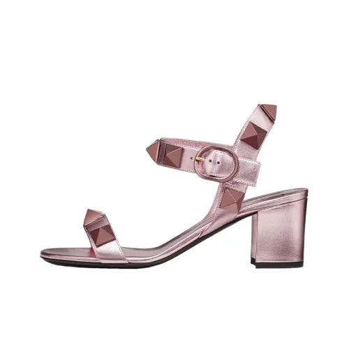 Valentino Roman Stud One Ремешок Сандалии 6 см Женские Розовые