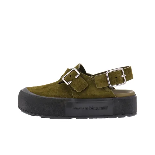 Alexander McQueen MOUNT Slick Fashion Sandals Men's Green Александр Маккуин MOUNT Slick Модные Сандалии Мужские Зеленые