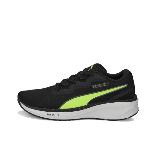 PUMA Aviator Profoam Sky Противоскользящие Устойчивые к истиранию Низкие Беговые кроссовки Унисекс Черные Зеленые