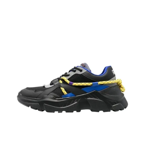 VERSACE JEANS Низкий Топ Спортивная Повседневная Обувь Мужская Черная