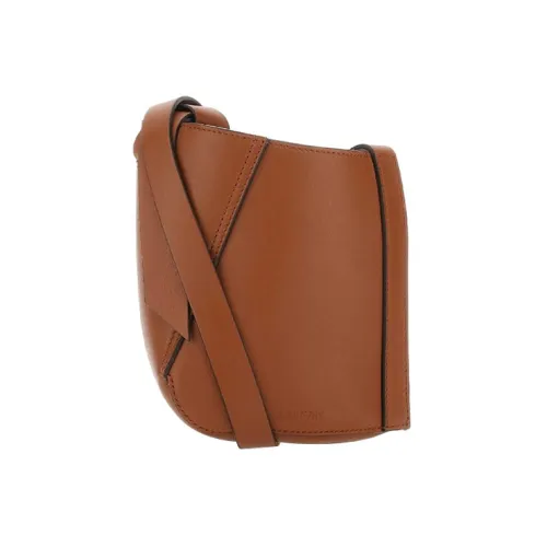 Lanvin Телячья кожа HOBO Сумка через плечо Мужская Коричневая