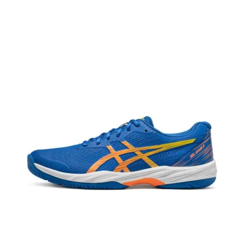 Asics Gel Game 9 Low Топ Теннисные Кроссовки Мужские Синие Оранжевые