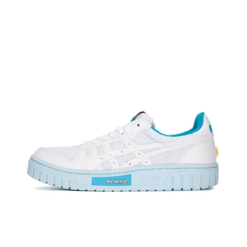 Asics Court MZ Амортизация Износостойкие Низкие Кроссовки для скейтбординга Унисекс Белый Синий