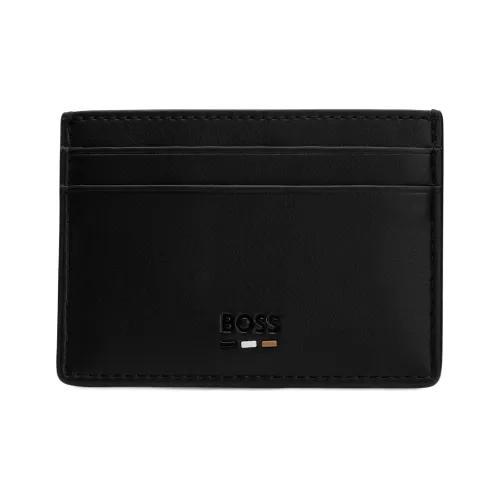 Hugo Boss Полиуретан Держатель для карт Держатель для карт Мужской Черный