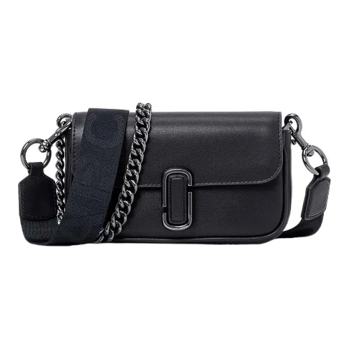 MARC JACOBS Smooth Leather Handheld Crossbody Bag Shoulder Bag Women's Black