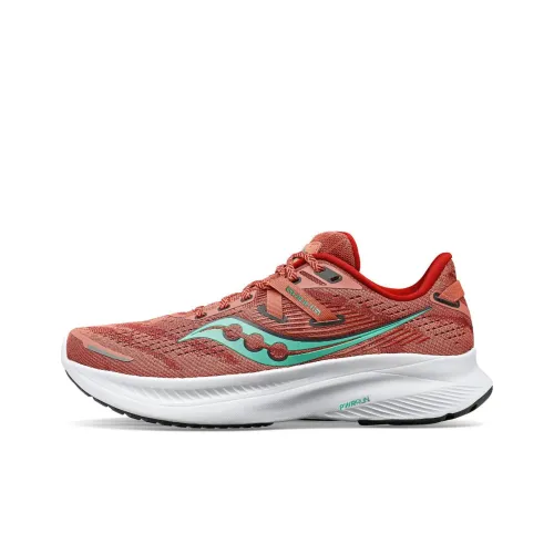 Saucony Guide 16 Guide 16 Амортизаторы Slip-resistant Abrasion-resistant Низкий топ Беговые кроссовки Женские Красный