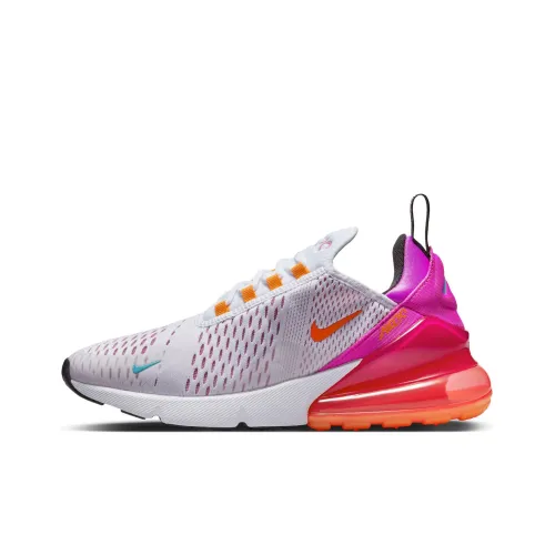 Nike Air Max 270 'Фуксия Dream Magenta' Низкий топ Повседневная обувь Женская Белый Красный Розовый