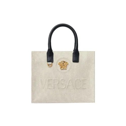 VERSACE Сумка из коровьей кожи сумка-тоут сумка через плечо сумка маленькая женская бежевая