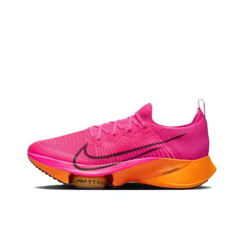 Nike Air Zoom Tempo Next% Амортизаторы Slip-resistant Низкий топ Тренировочные Беговые кроссовки Мужские Красный Оранжевый