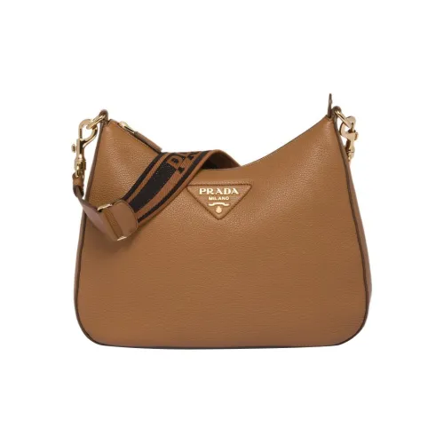 PRADA Кожа Сумка Сумка через плечо Женская Коричневая