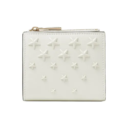 Jimmy Choo Гладкий Телячья кожа Кошелек Женская Белая