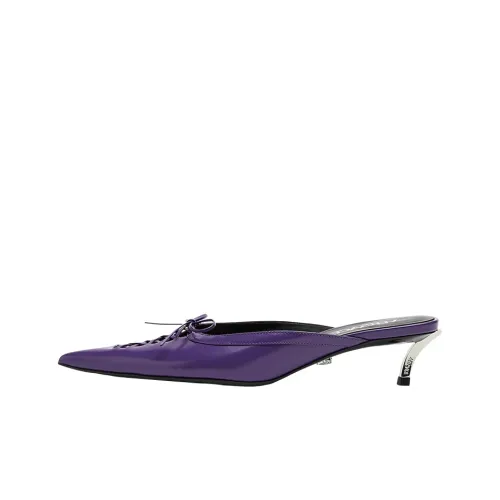 VERSACE TPR подошва тихие домашние тапочки женские фиолетовые