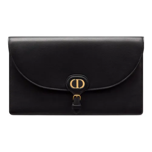 DIOR Bobby Smooth Calfskin Clutch Women's Black