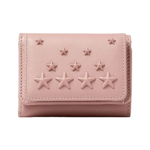 Jimmy Choo Smooth Calfskin Wallet Women's Light Pink