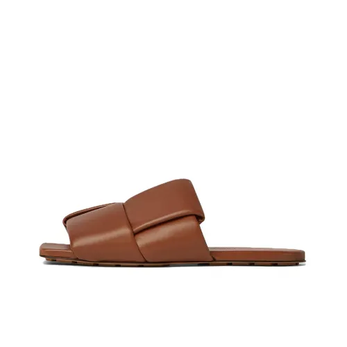 Bottega Veneta Утепленные слипоны для мужчин цвет карамель