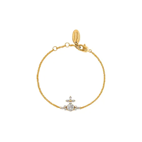 Vivienne Westwood Rhinestone Bracelets Унисекс Gold