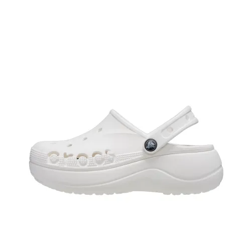 Crocs Baya Platform Clog Сабо 4,1cm Женские Белые