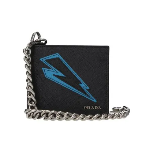 PRADA Мужской кошелек из кожи черный