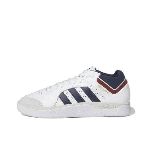 Adidas Originals Tyshawn Slip-Resistant Abrasion-Resistant Low-Top Skateboard Shoes Men's White Black Adidas Originals Tyshawn Slip-Resistant Abrasion-Resistant Низкие Кеды для Скейтбординга Мужские Белый Черный