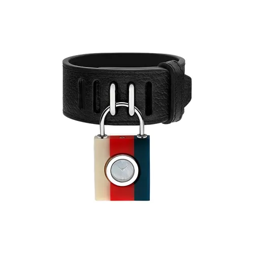 GUCCI Women's Watch Кварцевый механизм Кожаный ремешок 30MM Серебристый циферблат