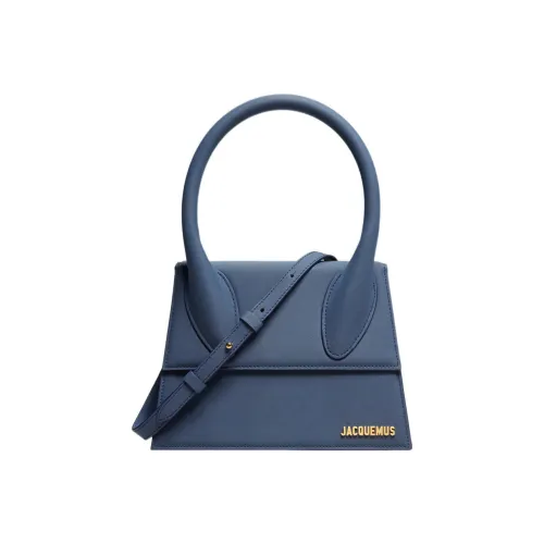 Jacquemus Le Chiquito Коровья кожа с вставками из кожи Сумка через плечо Сумка Большая Женская Морской синий