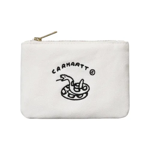 Carhartt WIP Хлопок Canvas Coin Wallet Canvas Bag Clutch Wallet Unisex White
