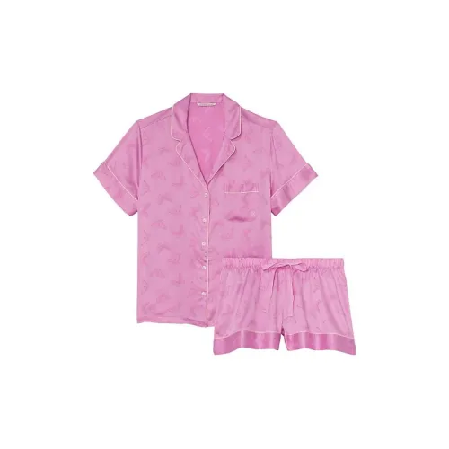 Victoria's Secret Розово-фиолетовый Женские Пижамные Комплекты