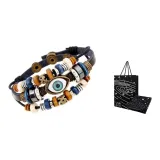 Глаза, черный, браслет, на пуговицах