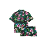 Чёрный цветок принт