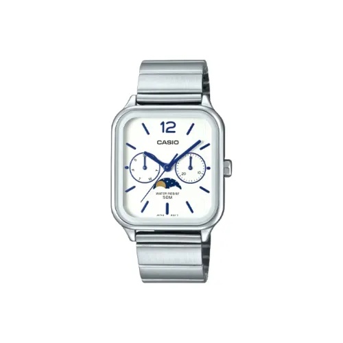 CASIO Standard Series Кварцевый механизм нержавеющая сталь ремешок мужские часы белый циферблат