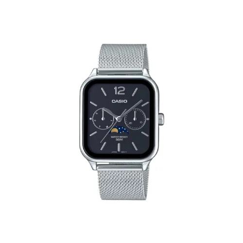 CASIO Standard Series Кварцевый механизм нержавеющая сталь ремешок мужские часы черный циферблат