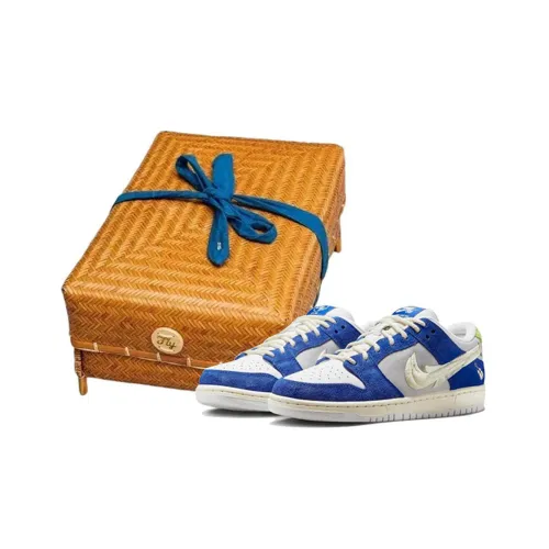 FLY Уличная одежда x Nike Dunk SB 'Гардения Цветок Белая магнолия Устойчивый к истиранию Дышащий Низкий топ