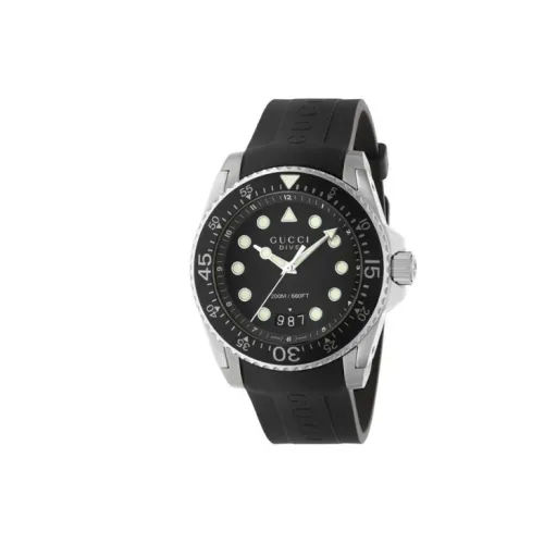 GUCCI Кварцевый механизм Мужские часы 45 мм Черный