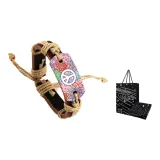 Розовый Фиолетовый Цветочный Мир Винтаж Браслет