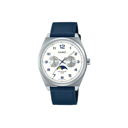 CASIO Кварцевый механизм Часы Мужские Белый циферблат