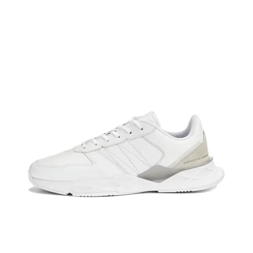 PUMA PORSCHE DESIGN PWRPlate Motorsport Противоскользящие Устойчивые к истиранию Низкий Топ Беговые кроссовки Мужские Белые