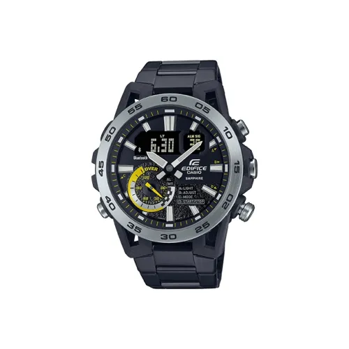 CASIO EDIFICE Collection Кварцевый механизм нержавеющая сталь ремешок часы для мужчин черный циферблат
