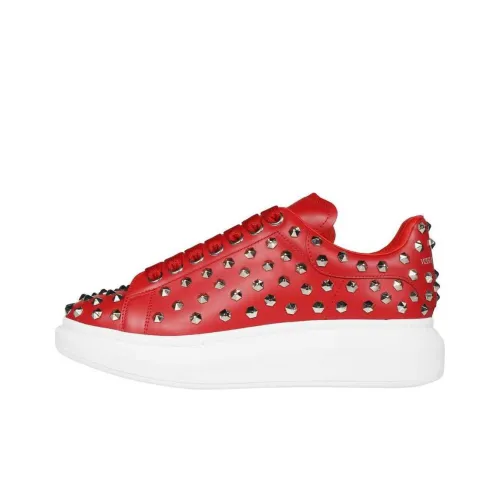 Alexander McQueen Oversized Sneaker Стильные Скейтбординги Мужской Красный