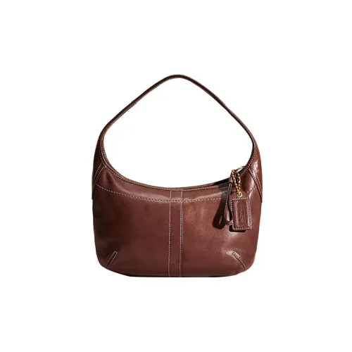 COACH Ergo Кожа Сумка на плечо Сумка Сумка через плечо Большая Женская Шоколад