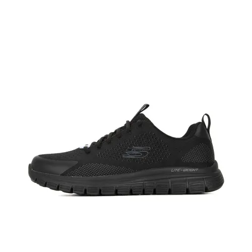 Skechers Arch Fit Low Топ Кэжуал Мужской Черный