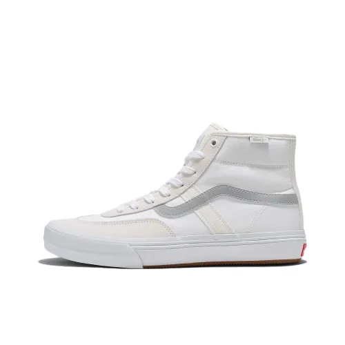 Vans Gilbert Crockett Pro Reflective Высокий Ускоренно-износостойкий Кроссовки для скейтбординга Унисекс Белый Серый