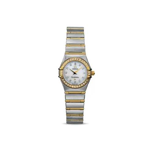 OMEGA Constellation Series Constellation Watch Кварцевый механизм Женские часы 22,5 мм Белый циферблат Корпус из нержавеющей стали