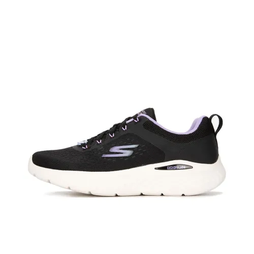 Skechers Go Run Lite Low Топ Повседневные Беговые кроссовки Женские Белые Черные