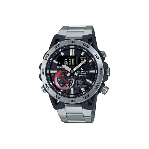 CASIO EDIFICE Кварцевый механизм нержавеющая сталь ремешок мужские часы черный циферблат