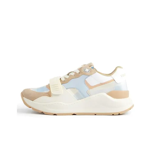 Burberry Низкий Топ Спортивная Повседневная Обувь Женская Белая Синяя