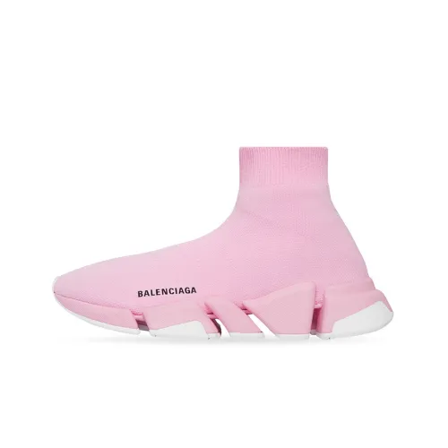 Balenciaga Speed 2,0 High Топ Спортивная Повседневная Обувь Женская Розовая