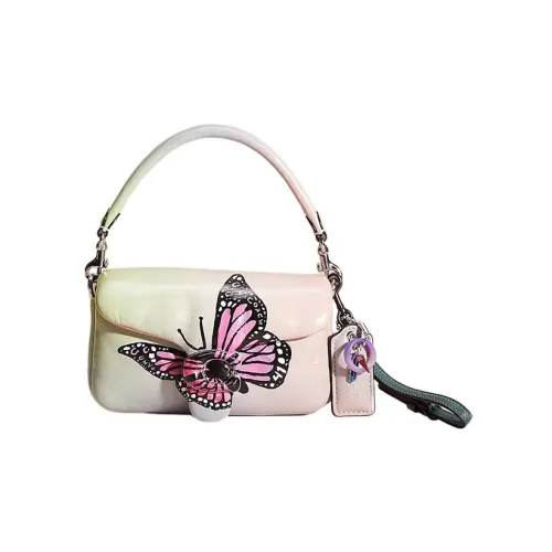 COACH Pillow Tabby Кожа наппа Портативный Сумки через плечо Сумка через плечо Маленькая Женская Градиентная